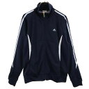 アディダス スポーツ ロゴプリント ジャージ M ネイビー系 adidas トレーニング レディース 【中古】 【230511】