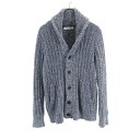 古着 gelato pique ジェラートピケ HOMME 長袖 ふわもこ ルームウェア L ネイビー系 カーディガン メンズ 【中古】 【PD】