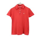 古着 Brooks Brothers ブルックスブラザーズ 半袖 ポロシャツ M レッド 鹿の子 レディース 【中古】 【PD】