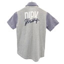 ダークビッケンバーグ バックロゴプリント チェック柄 半袖 シャツ 36 ネイビー系 DIRK BIKKEMBERGS レディース 【中古】 【230612】 メール便可