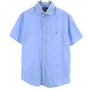 ポロバイラルフローレン 半袖 シャツ L ブルー Polo by Ralph Lauren メンズ 【中古】 【240424】 メール便可