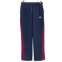 アディダス スポーツ ロングパンツ S ネイビー adidas ウインドパンツ レディース 【中古】 【230429】