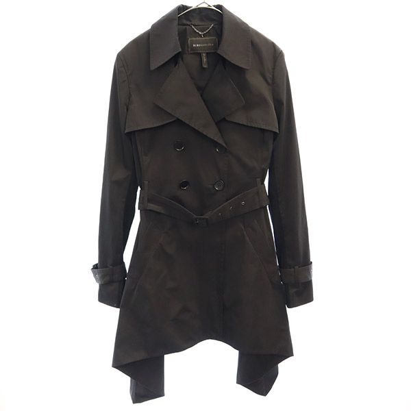 ビーシービージーマックスアズリア バックティアード トレンチコート XS ブラック BCBG MAXAZARIA レディース 【中古】 【230501】