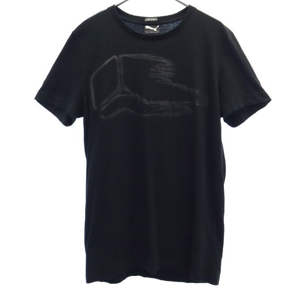 プーマ フセインチャラヤンコラボ プリント 半袖 Tシャツ S ブラック PUMA Hussein Chalayan メンズ 【中古】 【230704】 メール便可