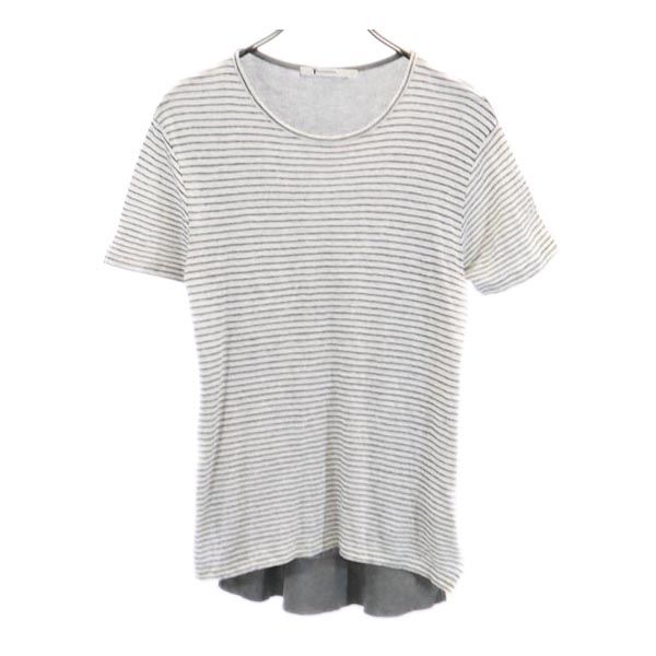 アレキサンダーワン ボーダー 半袖 Tシャツ XS グレー系 Alexander Wang カットソー レディース 【中古】 【230803】 メール便可