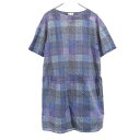 古着 MACKINTOSH PHILOSOPHY マッキントッシュフィロソフィー 総柄 半袖 ワンピース 38 ブルー系 レディース 【中古】|詳細画像