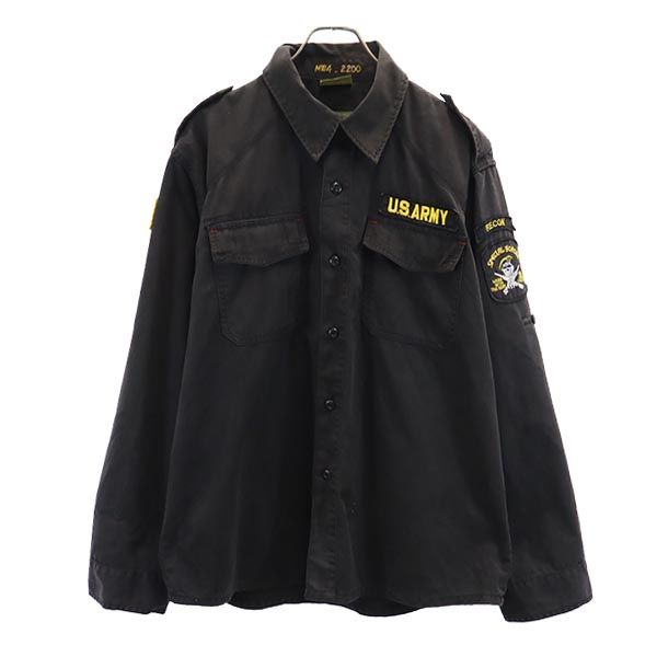 古着 ユーエスアーミ U.S.ARMY ミリタリージャケット M ブラック系 メンズ 【中古】