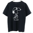 ユニクロ × カウズ × ピーナッツ コラボ 半袖 Tシャツ L 黒 UNIQLO × KAWS × PEANUTS メンズ 【中古】 【240425】 メール便可