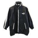 プーマ 90s ヒットユニオン製 オールド ナイロンジャケット ブラック PUMA ロゴ キッズ 【中古】 【230929】