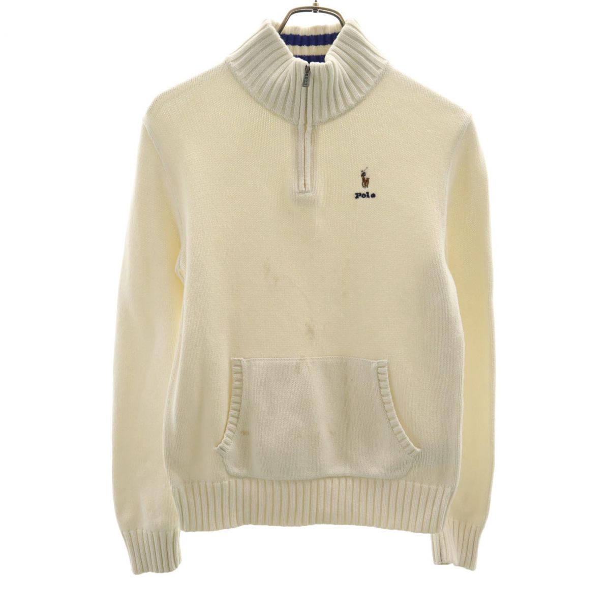 ポロラルフローレン 長袖 セーター L(14-16） ホワイト POLO RALPH LAUREN ニット キッズ 【中古】 【240216】