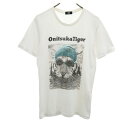 オニツカタイガー 半袖 Tシャツ M ホワイト ONITSUKA TIGER メンズ 【中古】 【240427】 メール便可