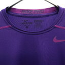 ナイキプロ 半袖 コンプレッション シャツ トレーニングウェア S パープル系 NIKE PRO 半袖Tシャツ メンズ 【中古】 【230615】 メール便可 3