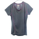 プーマ ワンポイントロゴプリント トレーニングシャツ M グレー puma 半袖 Tシャツ スポーツ ウォームアップ レディース 【中古】 【230615】 メ...