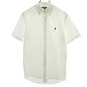 ラルフローレン 半袖 ボタンダウンシャツ S ホワイト RALPH LAUREN メンズ 【中古】 【240427】