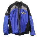 古着 AGVSPORT バイカーズ ジャケット M ブルー系 レーシングジャケット ライディングウェア メンズ 【中古】 【PD】