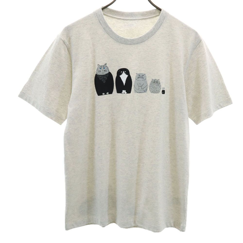 グラニフ プリント 半袖 Tシャツ S グレー系 graniph メンズ 【中古】 【240428】 メール便可のサムネイル