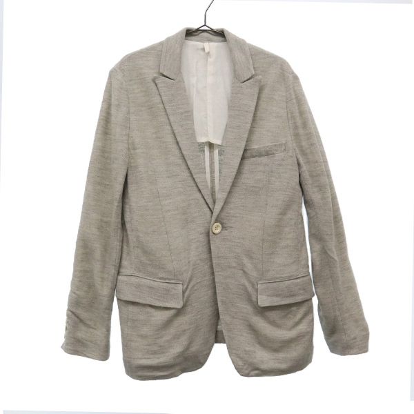 Tailored Jacket - 古着 SIDESLOPE サイドスロープ テーラードジャケット 1 グレー メンズ 【中古】