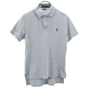 ポロラルフローレン 半袖 ポロシャツ S グレー POLO RALPH LAUREN 鹿の子地 メンズ 【中古】 【240429】 メール便可