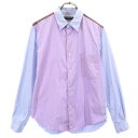 古着 COMME des GARCONS HOMME コムデギャルソンオム ストライプ柄 長袖 シャツ SS メンズ 【中古】 【PD】