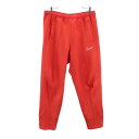古着 NIKE ナイキ 90s 00s 白タグ オールド 日本製 ロングジャージパンツ L レッド メンズ 【中古】 【PD】