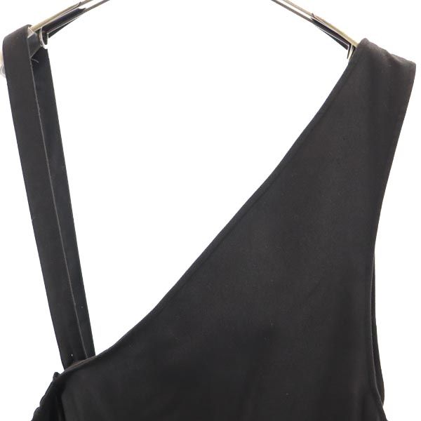 古着 niko and... ニコアンド アシンメトリー ワンピース 4 ブラック ジャンパースカート レディース 【中古】 【PD】