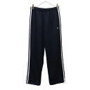 アディダス ジャージパンツ M ネイビー adidas スポーツ トレーニング ロゴプリント メンズ 【中古】 【230905】