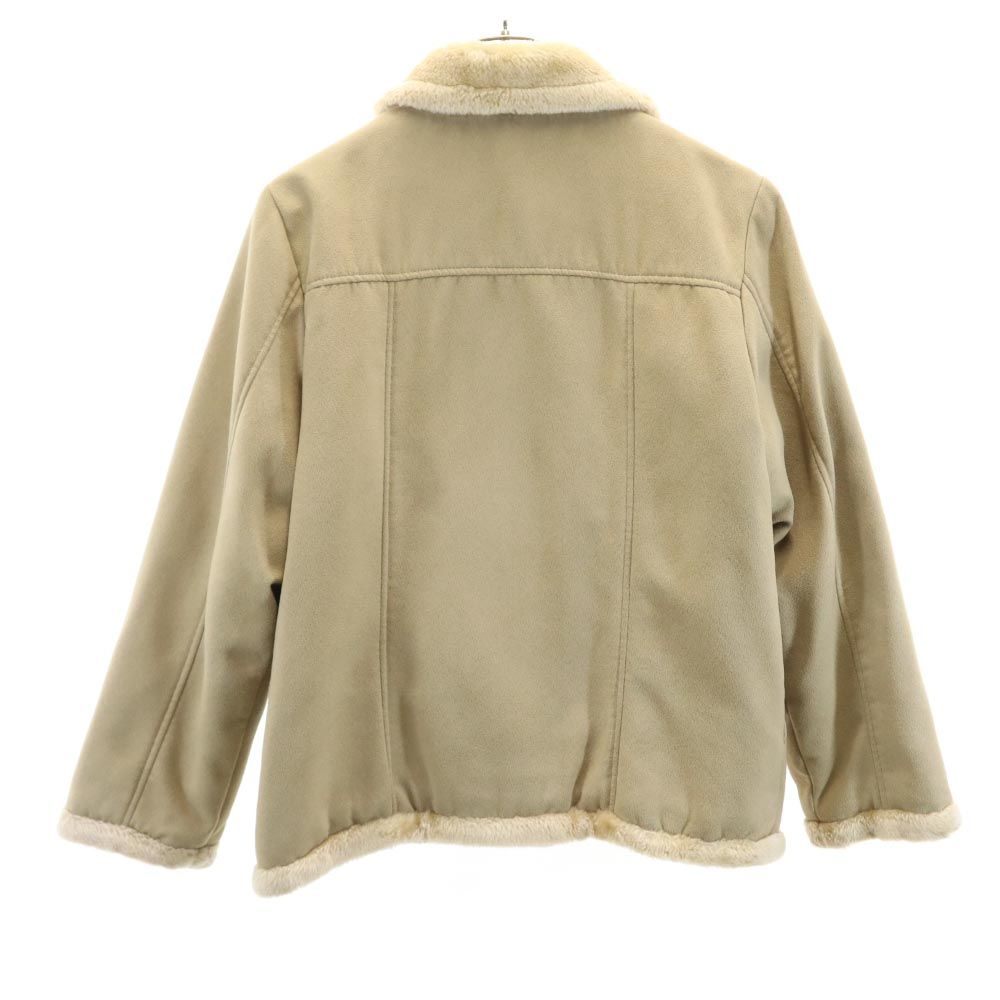 古着 IY BASICS ファー 切替 起毛 中綿ジャケット 160cm ベージュ 女の子 キッズ 【中古】 【PD】