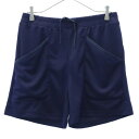 未使用 ニューバランス ロゴプリント スポーツ ジャージ ショートパンツ L ネイビー new balance レディース 【中古】 【230906】