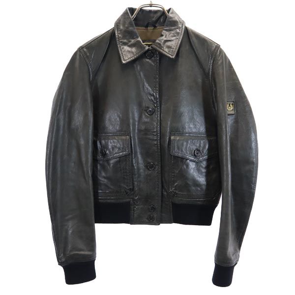 ベルスタッフ イタリア製 レザージャケット 42 ブラウン系 BELSTAFF レディース 【中古】 【231130】