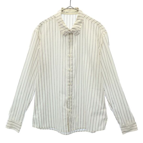 【中古】ネネットストライプ長袖シャ...