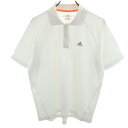 古着 アディダス adidas トレーニング 半袖 ポロシャツ O ホワイト メンズ 【中古】