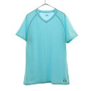 アンダーアーマー プリント トレーニングシャツ LG ブルー UNDER ARMOUR 半袖 Tシャツ スポーツ ウォームアップ ロゴ メンズ 【中古】 【23...