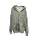 古着 ラッセルアスレチック RUSSELL ATHLETIC 長袖 スウェット ジップパーカー M ライトグレー メンズ 【中古】