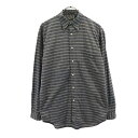 古着 BUGLE BOY ビューグルボーイ オールド チェック 長袖 ボタンダウンシャツ M グレー系 メンズ 【中古】 【PD】