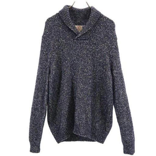 古着 Brooks Brothers ブルックスブラザーズ 長袖 コットン ショールカラー セーター L ネイビー系 ニット メンズ 【中古】 古着 Brooks Brothers ブルックスブラザーズ 長袖 コットン ショールカラー セーター L ネイビー系 ニット メンズ 【中古】