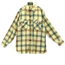 ウールリッチ 60s 70s チェック ウールブレンド ボックスシャツ M イエロー系 woolrich メンズ 【中古】 【230920】(4)