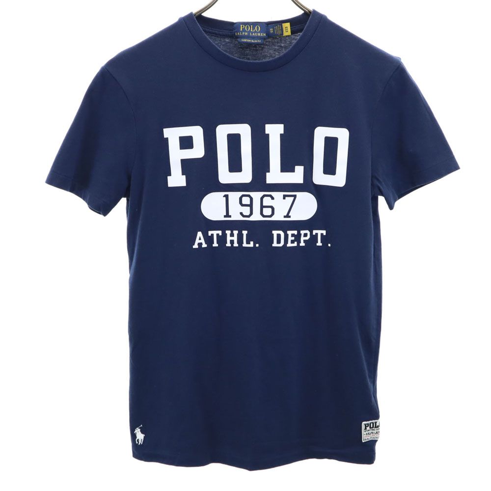 ポロラルフローレン プリント 半袖 Tシャツ XS ネイビー POLO RALPH LAUREN メンズ   メール便可