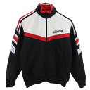 古着 adidas アディダス 80s デサント製 ヴィンテージ トラックジャケット 150 ブラック 他 ジャージ キッズ 【中古】 【PD】