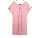 古着 ESCADA エスカーダ 半袖 チュニック 36 ピンク フレンチスリーブ レディース 【中古】