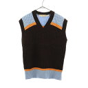 ユニクロ マルニコラボ Vネック ニット ベスト M ブラウン UNIQLO MARNI レディース 【中古】 【231203】