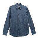 グリーンレーベルリラクシング ドット 長袖 シャツ S ブルー GREEN LABEL RELAXING UNITED ARROWS メンズ 【中古】 【231203】 メール便可