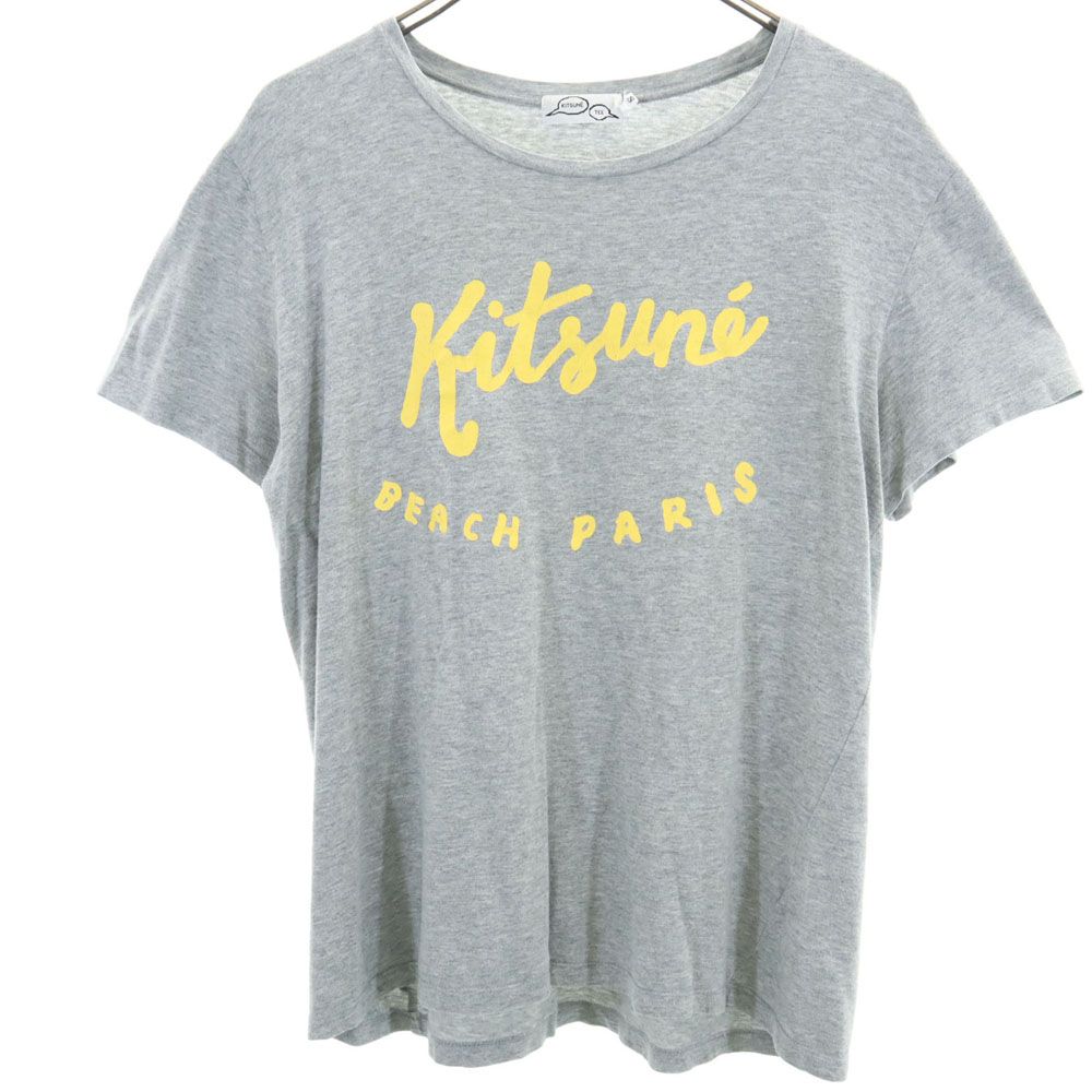 Rakuten - 古着 Kitsune' Tee キツネティー 日本製 半袖 Tシャツ S グレー メンズ 【中古】