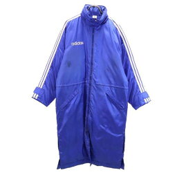 アディダス 90s デザント製 オールド ダウン ベンチコート M 青紫 adidas メンズ 【中古】 【231205】