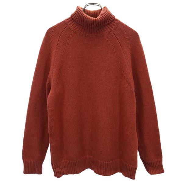 グリーンレーベルリラクシング ウールブレンド 長袖 タートルネック セーター L ブラウン系 green label relaxing UNITED ARROWS ニット レディース 【中古】 【231206】 【PD】