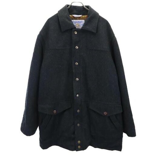 古着 SEA BARRIER 90s オールド ステンカラーコート L ブラック系 メンズ 【中古】 【PD】 古着 SEA BARRIER 90s オールド ステンカラーコート L ブラック系 メンズ 【中古】 【PD】