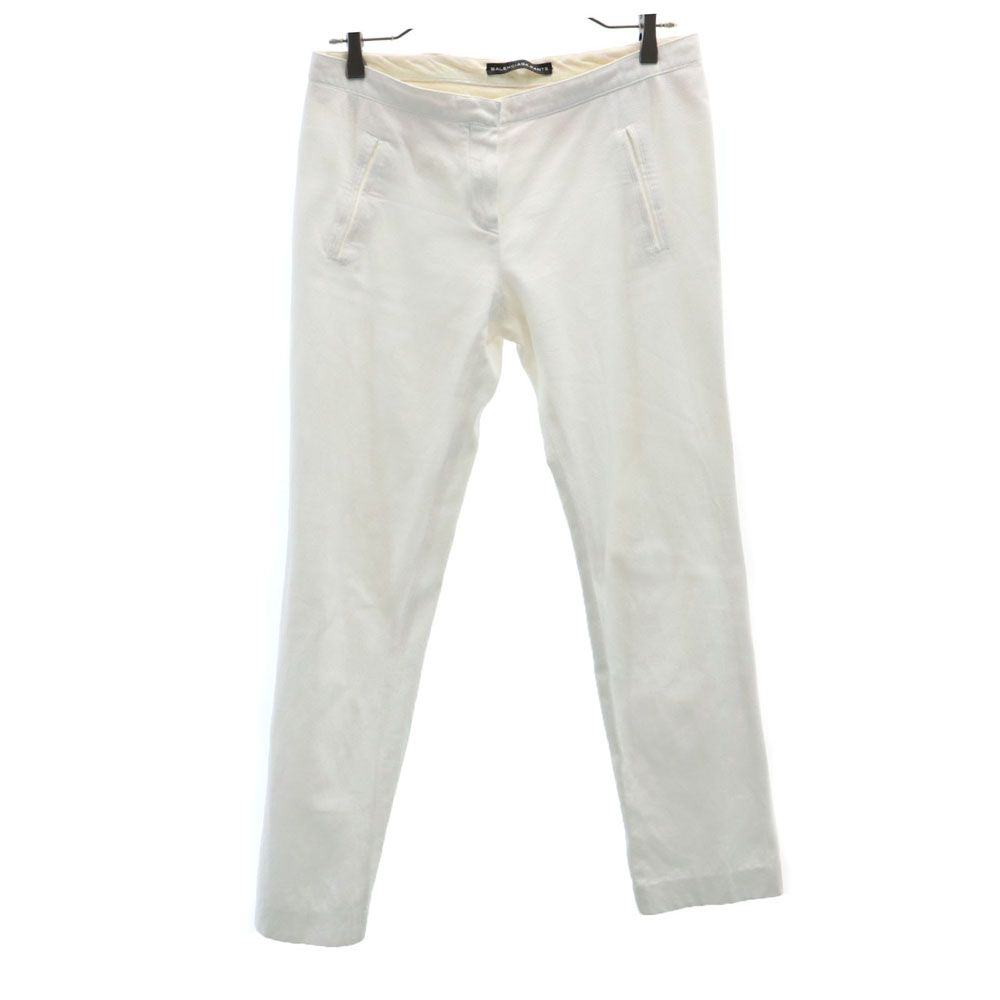 バレンシアガ ロングパンツ 40 ホワイト BALENCIAGA .PANTS レディース 【中古】 【240510】