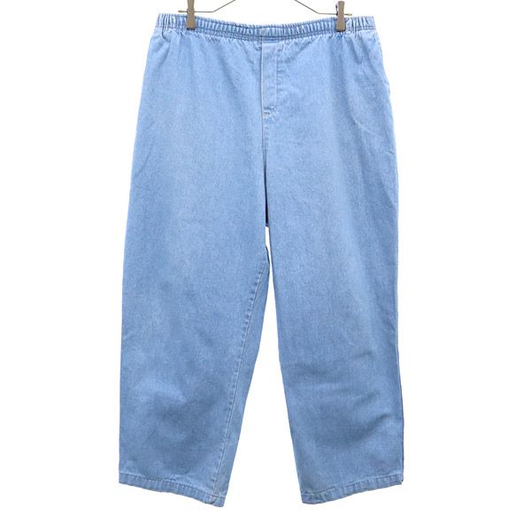 古着 CABIN CREEK キャビンクリーク デニムパンツ 18 ブルー ジーパン ビッグサイズ ウエストゴム レディース 【中古】 【PD】
