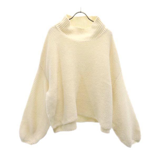 古着 niko and... ニコアンド ウールブレンド 長袖 セーター 4 ホワイト系 ニット レディース 【中古】 【PD】