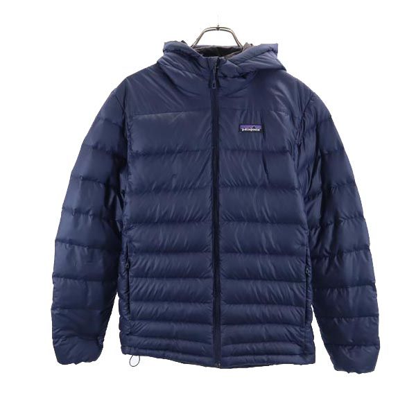 パタゴニア ハイロフトダウンフーディー 長袖 ダウンジャケット XS ネイビー系 patagonia フード メンズ 【中古】 【231210】