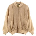 古着 DAKS ダックス ゴルフ ニットジャケット M ベージュ メンズ 【中古】